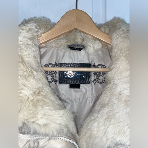 Geniune Vintage MACKAGE Women's Duck Down Winter Coat with Rabbit Fur Trim - Picture 7 of 12